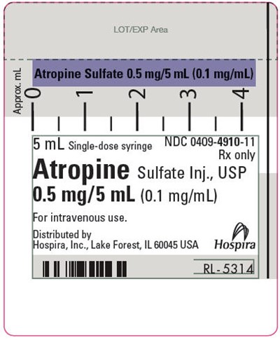 5 mL Syringe (1000090 0409 4910 11 Atropine 5ml Syringe)